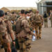 FILE - In this Wednesday June 9, 2021 file photo, French Barkhane force soldiers who wrapped up a four-month tour of duty in the Sahel leave their base in Gao, Mali.  As France prepares to scale back its military presence in Africa, its soldiers are again confronting the very threats that brought the army here in the first place. Earlier this month, French President Emmanuel Macron announced the official end of Barkhane, France’s seven-year operation fighting extremists linked to al-Qaida and the Islamic State in Africa’s Sahel region. (AP Photo/Jerome Delay, File)